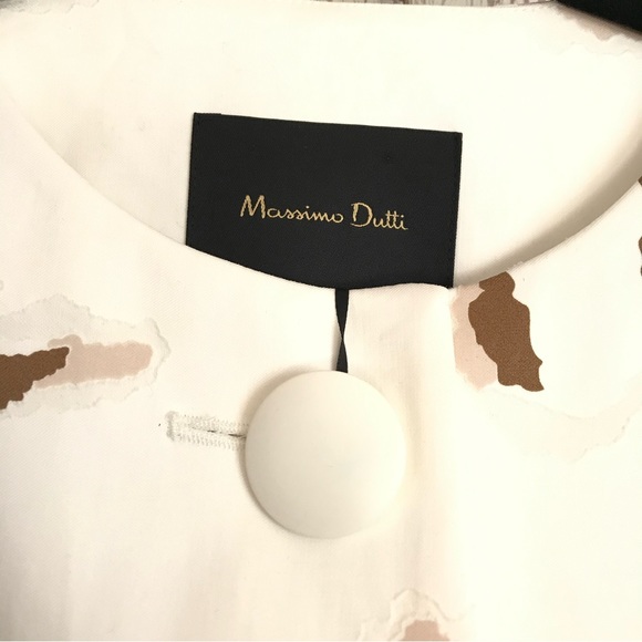 Massimo Dutti Cropped Oversized Blazer Jacket White 6 - Picture 6 of 16